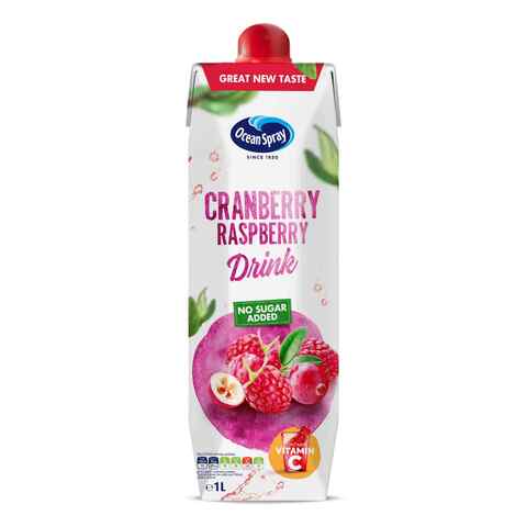 Ocean Spray Cranberry And Raspberry Juice 1L