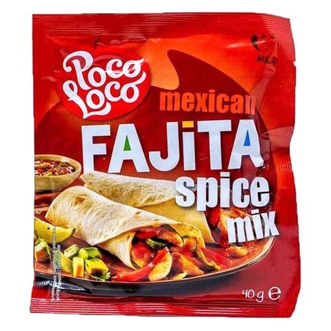 Poco Loco Mexican Fajita Mild Spice Mix 40g
