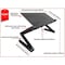Amerteer -  Portable Adjustable Aluminum Laptop Desk/Stand/Table Vented With Fans And Mouse Pad Side Mount, Light Weight Ergonomically Designed Portable Stand For Office/Home Use