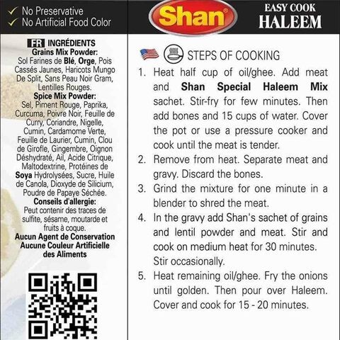 Shan Easy Cook Haleem Recipe Mix 300g