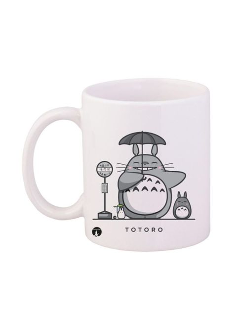Bp Studio Ghibli Printed Mug White/Grey/Black 12Ounce