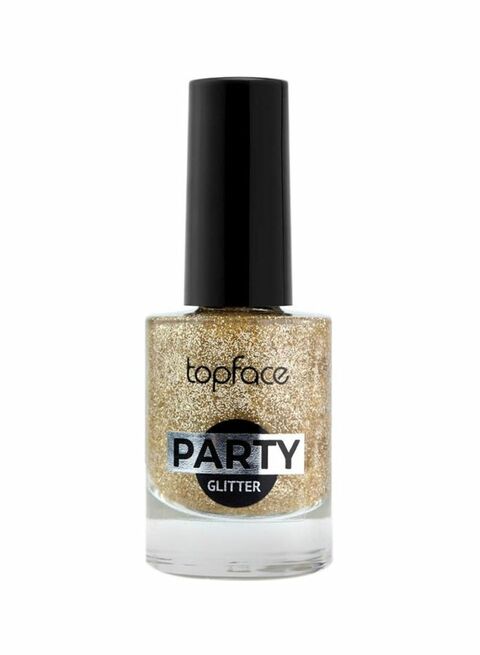 Topface Party Glitter Nail Polish Gold