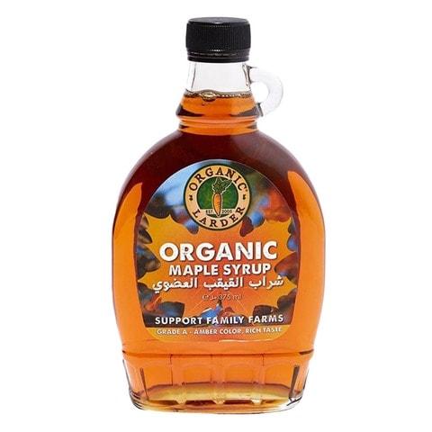 Organic Larder Maple Syrup Grade A Amber, Rich Taste 375ml