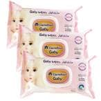 Buy Carrefour baby wipes scented 80  3 in Saudi Arabia