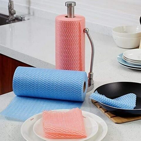 Doreen 150pcs/roll Reusable Cleaning Wipe, Household &amp;Kitchen Towels,Disposable Cleaning Cloth, Dish Cloth Dish Towels Dish Rags Reusable Kitchen Paper Towels, Wash Towels（GC729A+GC730A+GC731A）
