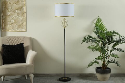 Buy PAN Home Home Furnishings Sutton Floor Lamp Black Gold