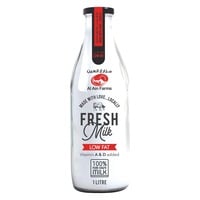 Al Ain Low Fat Glass Bottle Fresh Milk 1L