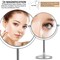 Generic 2 Sides Stainless Steel Magnifying Mirror, Mirror Size 4.5 Inches, 3X Zooming Mirror