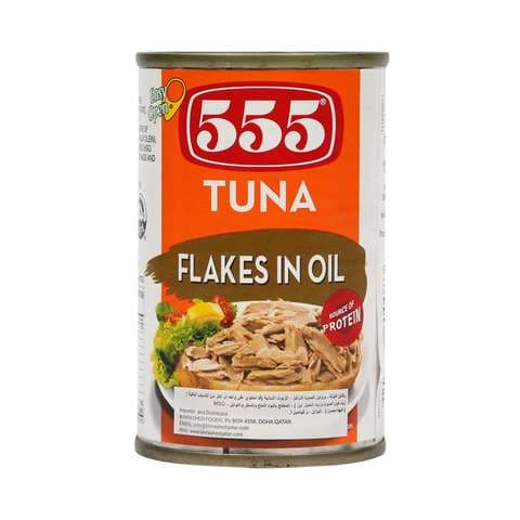 555 Tuna Flakes in Oil 155g Online | Carrefour Qatar