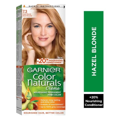 Buy Garnier Colour Naturals Creme Nourishing Permanent Hair Colour   Hazel Blonde 100g Online - Shop Beauty & Personal Care on Carrefour UAE