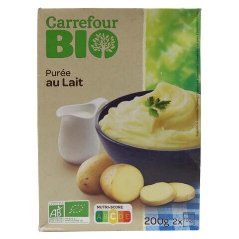 Carrefour Bio Mashed Potato Puree With Milk 100g Pack of 2
