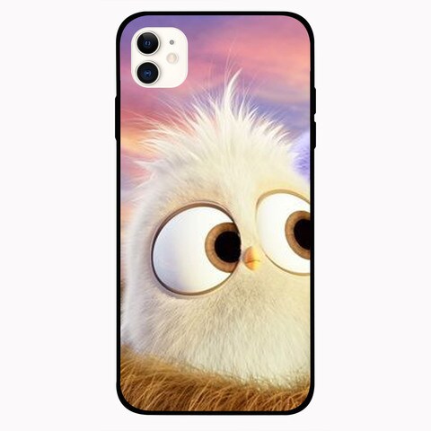 Theodor Apple iPhone 12 6.1 inch Case White Green Bid Flexible Silicone