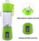 Generic Personal Usb Juicer Cup,Portable Juicer Blender,Household Fruit Mixer - Six Blades In 3D,Rechargeable Fruit Mixing Machine For Baby Travel 380Ml(Green)