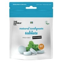 The Humble Co Natural Toothpaste Tablets With Fluoride Fresh Mint White 60 Tablets