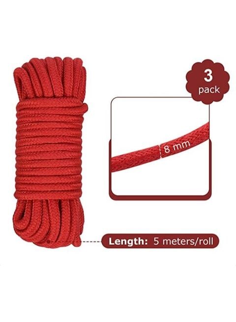 Buy Generic 3 Pieces 5M Natural Durable Long Cotton Rope For