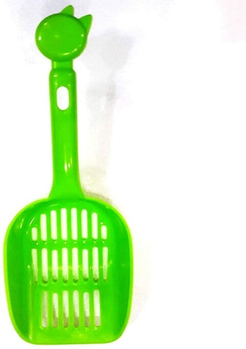 Buy Pet Shop Dragon Mart Cat Litter Cleaning And Pickup Scoop Green 26 x 10cm For Cat Toilet Box in UAE