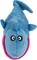 goDog® Action Plush™ Shark Animated Squeaker Dog Toy with Chew Guard Technology™