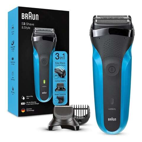 Buy Braun Shaver Series 3 Shave and Style Rechargeable Wet and Dry