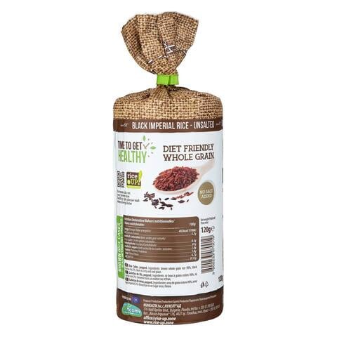 Rice Up Brown Rice Cake With Black Imperial Rice Unsalted 120g