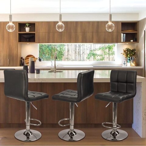 Black square deals bar stools