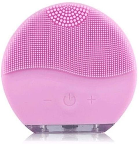 COOLBABY Silicone Electric Wash Brush USB Rechargeable Skin Massage (color: pink)