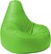 Luxe Decora Faux Leather Tear Drop Recliner Bean Bag With Filling (XL, Light Green)