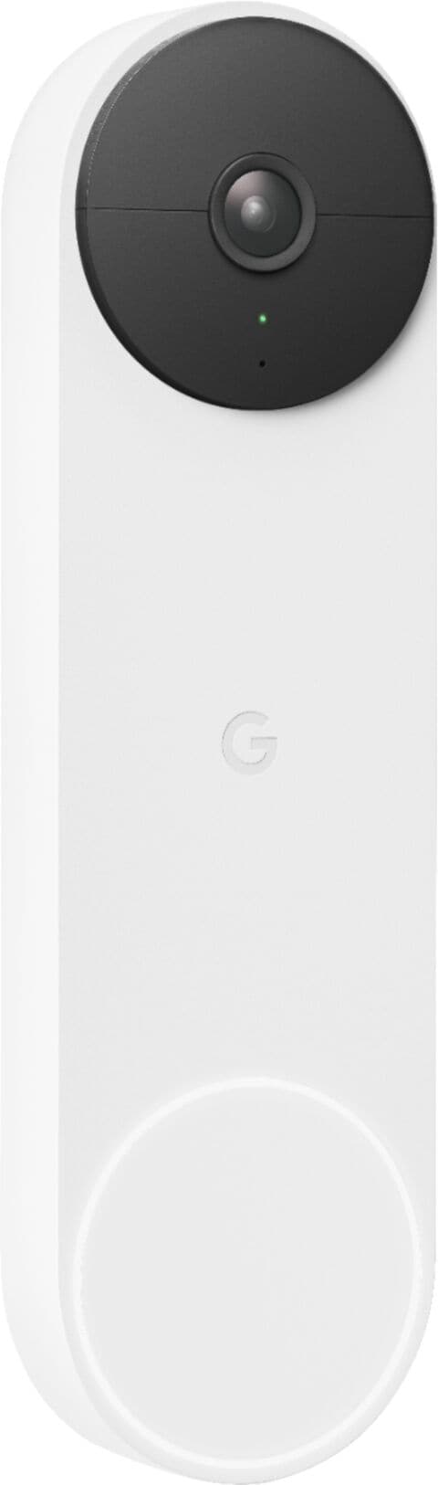 Google Nest Doorbell Battery Powered, Snow (GA01318-US)
