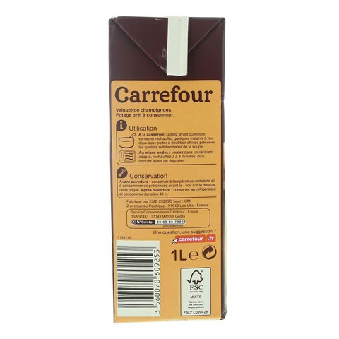 Carrefour Mushroom Soup Boletus 1 Liter
