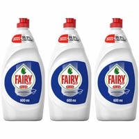 Fairy Plus Antibacterial Dishwashing Liquid Soap With Alternative Power To Bleach 600ml Pack of 3