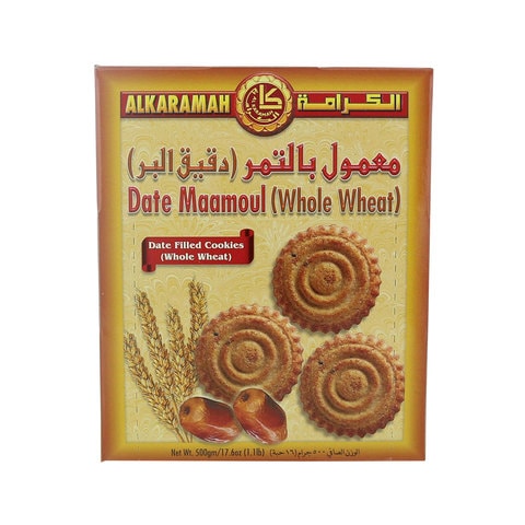 Al Karamah Whole Wheat Dates Filled Cookies 500g