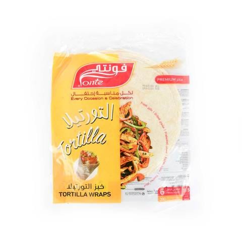 Buy Fonte Big Tortilla 6 Pieces 390g in Saudi Arabia