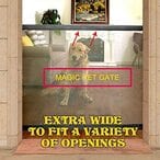 اشتري Generic Magic Pet Gate For Dogs The Ingenious Mesh Safe Guard And Install Anywhere Pet Dog Safety Enclosure Dog Gate Dog Fences في الامارات