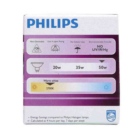 Philips Master LEDspot Pin Bulb Warm White 5.5W MR16