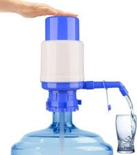 showay Water Bottles Pump Blue Manual Hand Pressure Drinking Fountain Pressure Pump Water Press Pump with an Extra Short Tube and Cap Fits Most 2-6 Gallon Water Coolers &hellip;