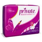 Buy Private Maxi Pocket Night Sanitary Pads White 24 countx2 in Saudi Arabia