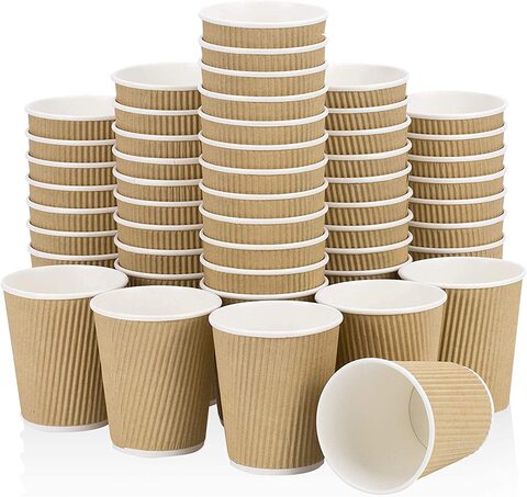 Paper Cup Brown 8Oz/240ml Ø8,0cm (50 Units)