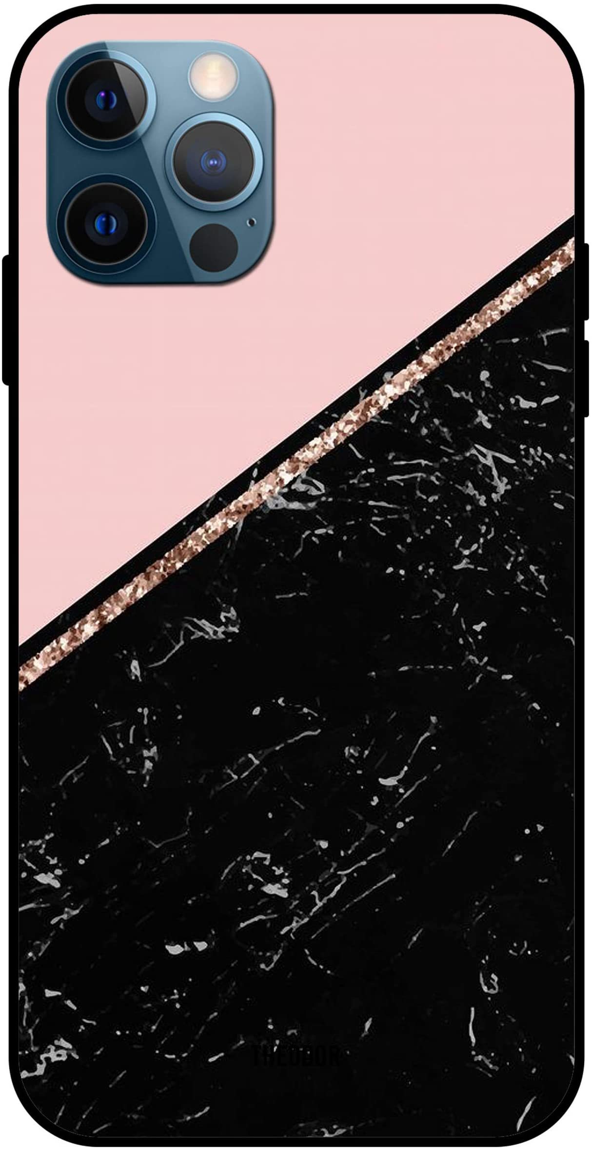 Buy Theodor Apple Iphone 12 Pro Max Case Black Pink Background Flexible Silicone Cover Online Shop Smartphones Tablets Wearables On Carrefour Uae