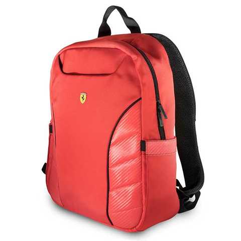 Ferrari - Laptop Backpack Bag 15inches Scuderia New Simple Version - Red