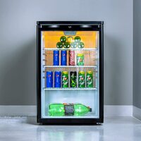 Geepas 165L Chiller Single Door Beverage Cooler Black Model GSC1601BE -1 Years Full &amp; 5 Years Compressor Warranty