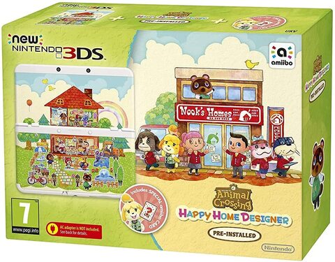 Nintendo New 3Ds Xl With Animal Crossing Happy Home Designer - Amiibo Card