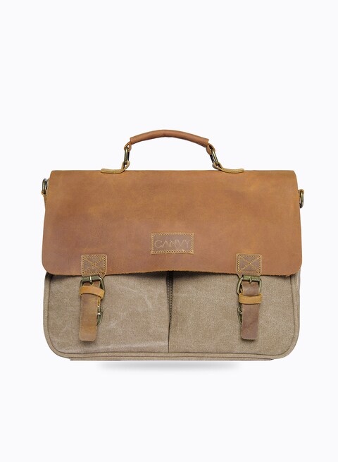 Canvas laptop store messenger bag