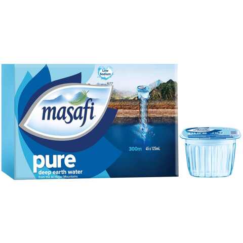 Masafi Low Sodium Pure Deep Earth Water 125ml Pack of 45