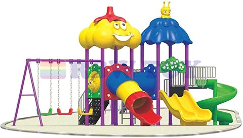 Rainbow Toys - Outdoor Children Playground Set Garden Climbing frame Swing Slide 6 * 5 * 3.4 Meter RW-12010