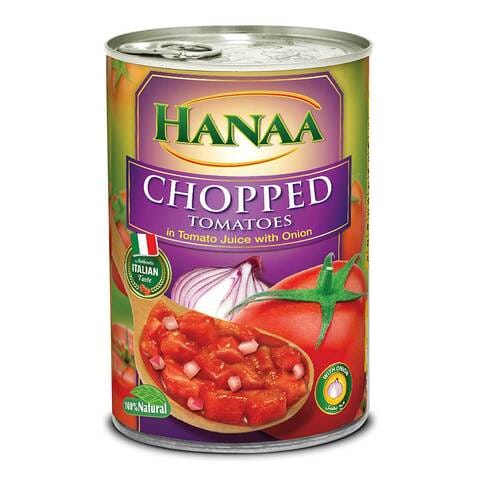 Hanaa Chpdped Tomatos In Tomato Juice With Onion 400g