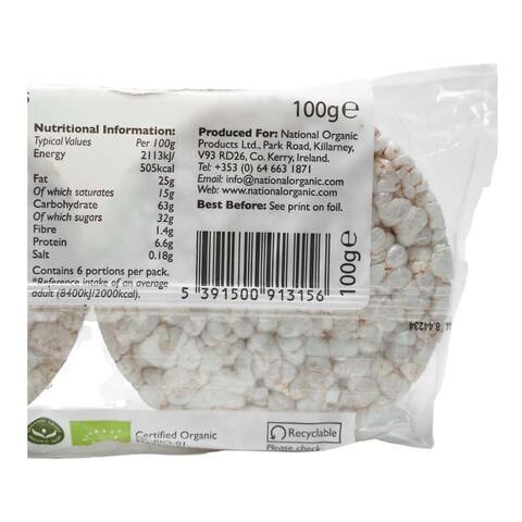 Bunalun Organic Yoghurt Rice Cakes 100g