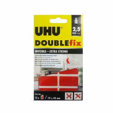 Uhu Double Fix Invisible-Extra Strong 19 X 40 Mm