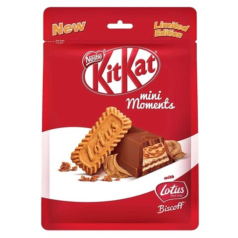 Nestle Kitkat Mini Moments Lotus - 122.5 Gram
