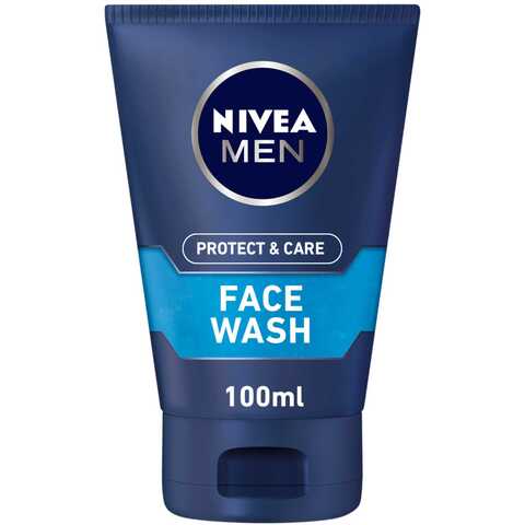 Buy NIVEA MEN Protect And Care Face Wash With Active Charcoal 100ml in UAE