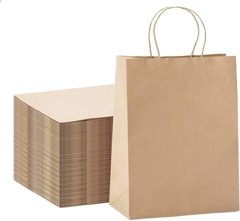 Buy Lavish Brown Paper Bags With Handles Size 29X15X29 cm 250