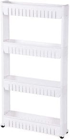 اشتري Mcmola Organizer For Kitchen And Bathroom 4 Shelves, White في الامارات